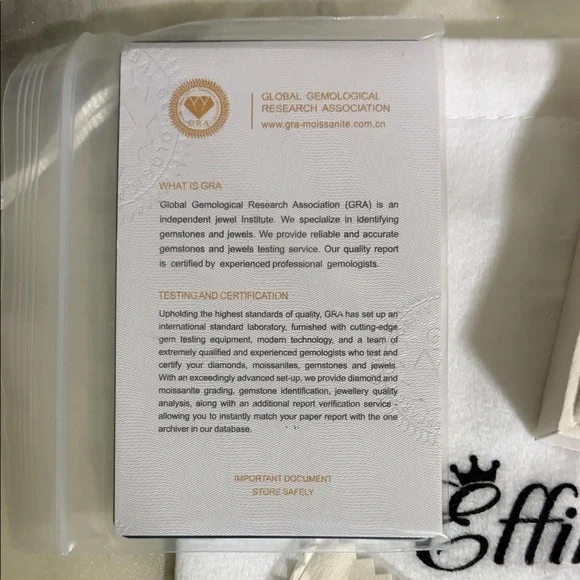 Gold Moissanite Ring Size 6 - Picture 4 of 7